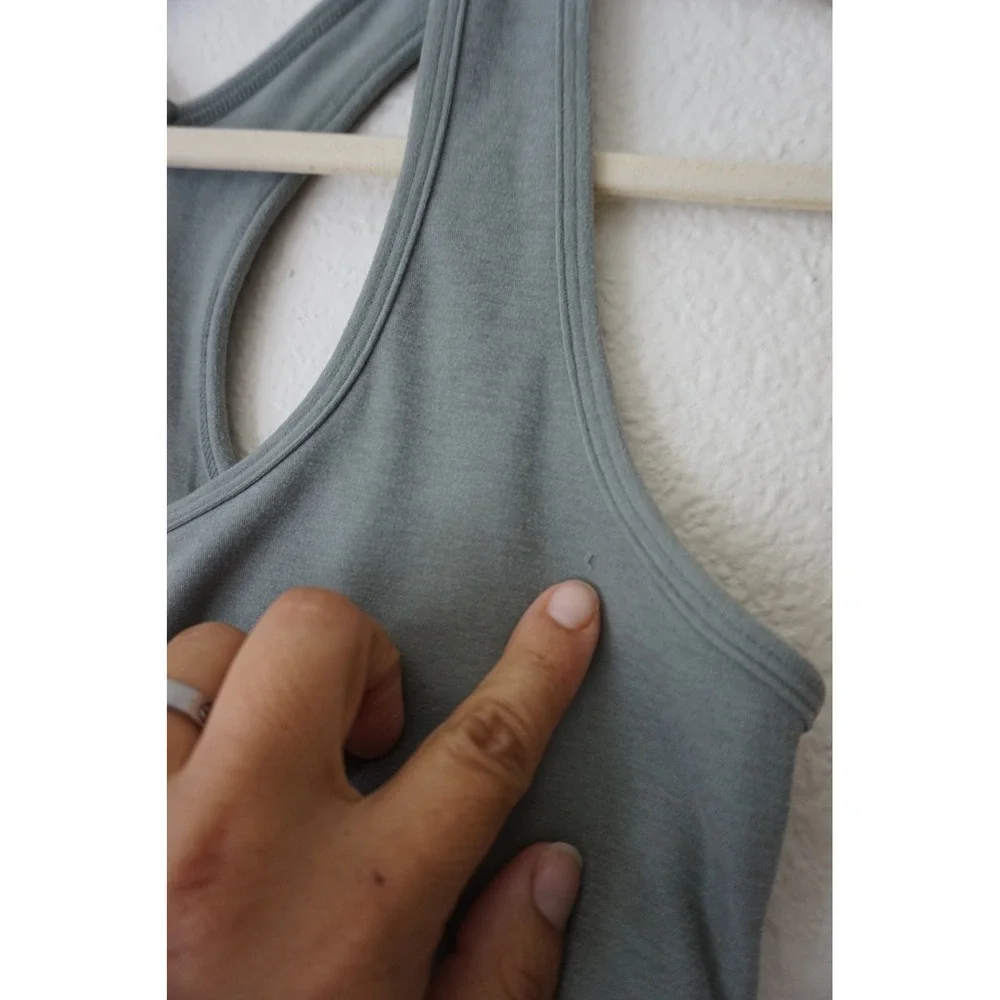 Beyond Yoga Spacedye Simplicity Long Line Bra Racerback‎ Dusty Forest Heather L
